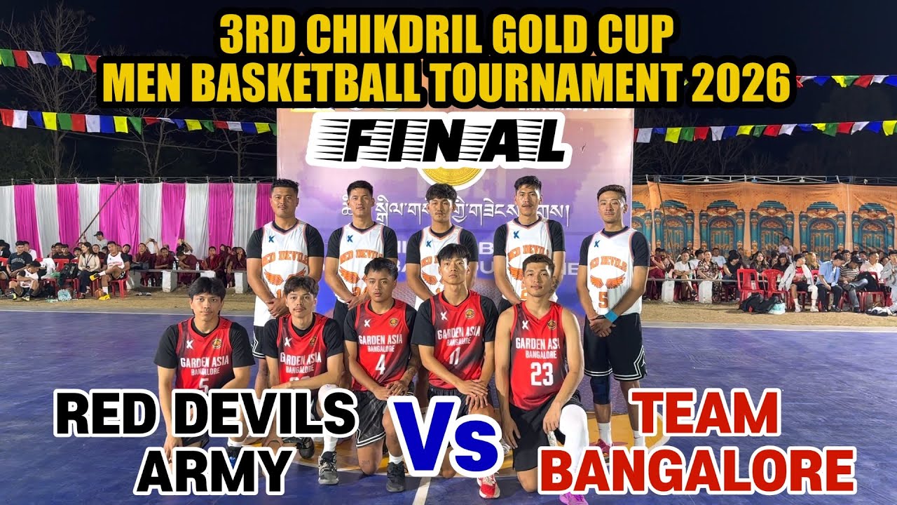 FINAL || Red Devils Army Vs Bangalore || 3rd Chikdril Gold Cup Men Basketball Tournament 2026