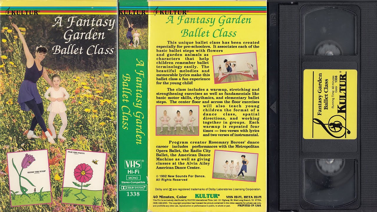 A Fantasy Garden Ballet Class (1992) VHS 60fps