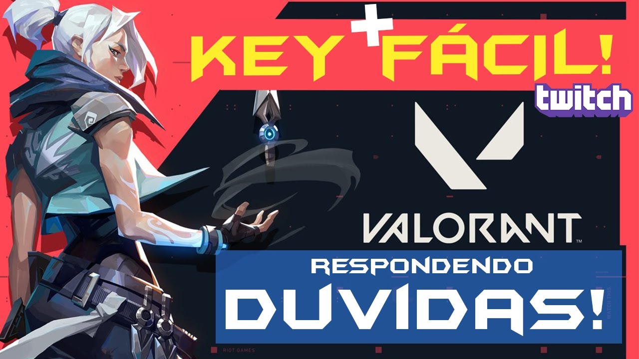 🔴 Tirando DÚVIDAS de como pegar KEY VALORANT mais rápido