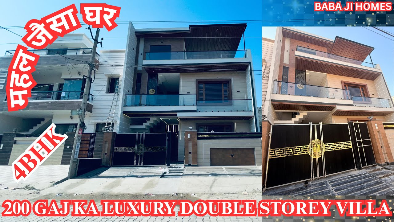 200 Gaj Ka 4BHK Fully Luxury Double Storey Villa With Pooja Rooms/#property #home #realestate #villa