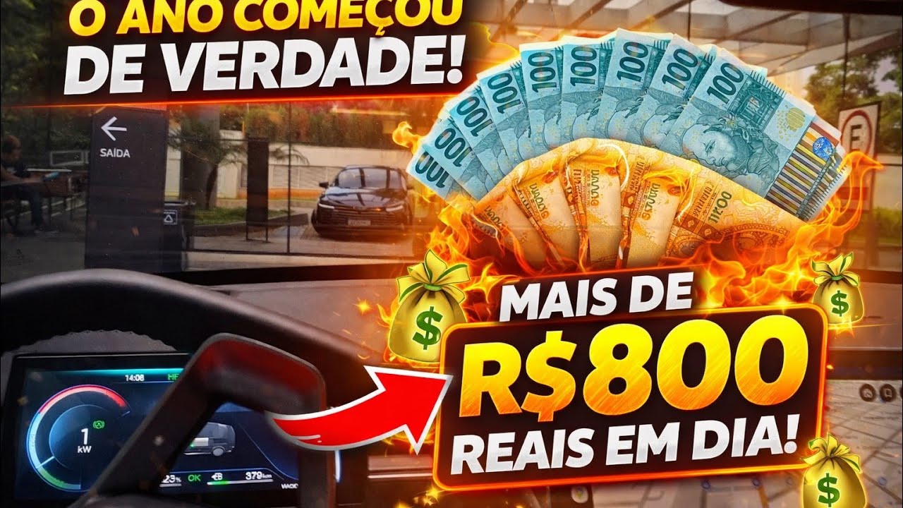 FIZ MAIS DE R$800 EM UM DIA! Motorista de App Ainda Vale a Pena?😱