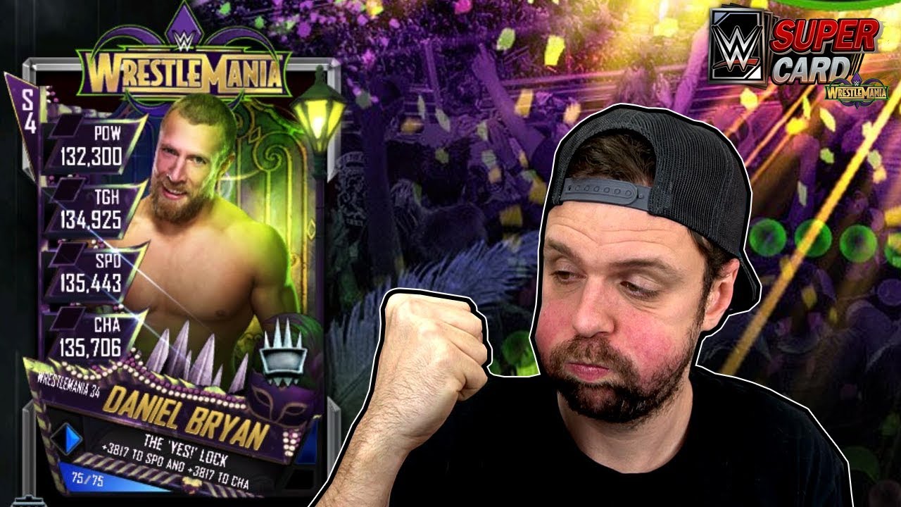DANIEL BRYAN WRESTLEMANIA 34 RTG + ANOTHER QR CODE - WWE SuperCard Season 4 WrestleMania 34 Update