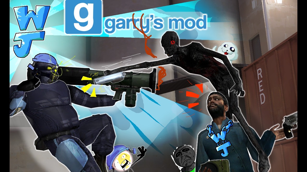 Gmod Sandbox brawl (sandbox, funny moments)