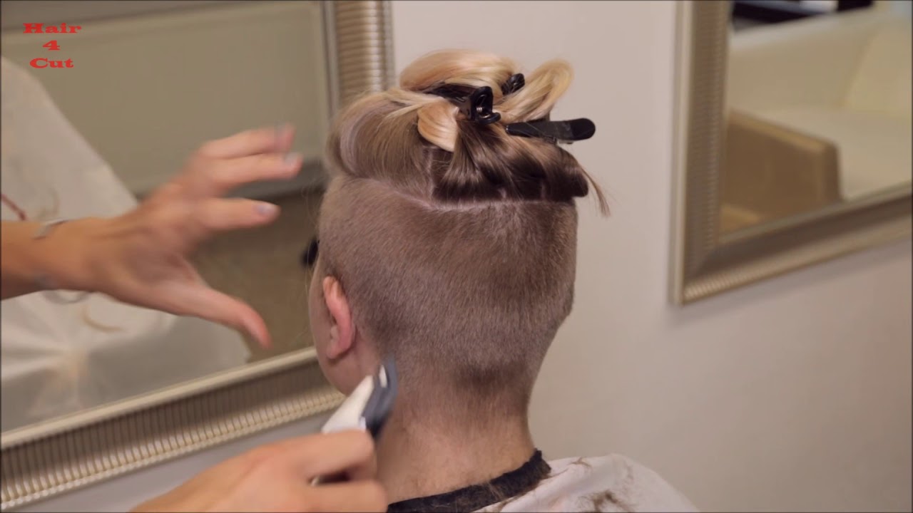 2017-42 Sara preview - long hair buzzed very short