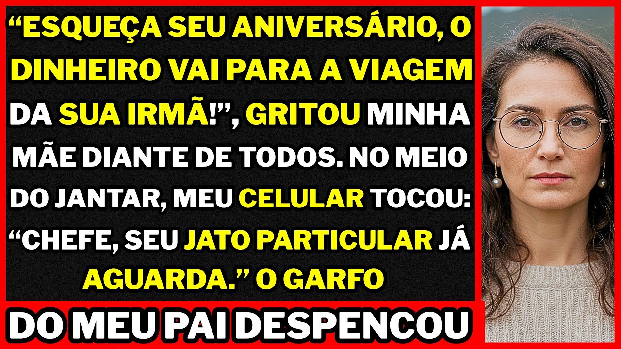 Meus Pais cancelaram meu aniversário para bancar viagem da minha irmã, mas minha assistente me...