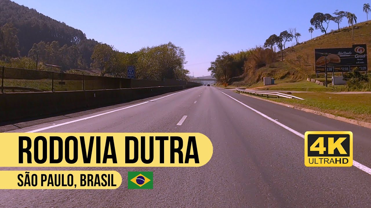 ⁴ᴷ O único vídeo com mais de 1h na Dutra em 4K sem cortes (com narração) #040