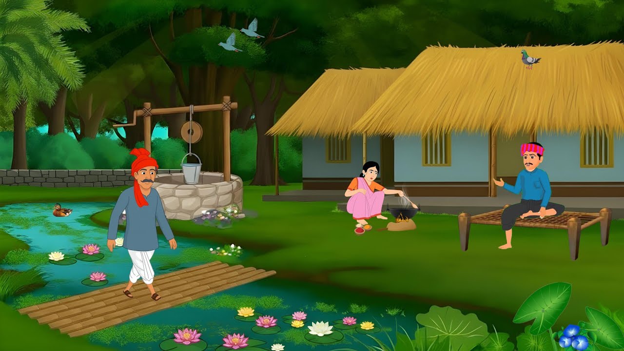 विचित्र घंटी और गरीब किसान का बलिदान । hindi kahaniya | Moral stories | cartoon video |