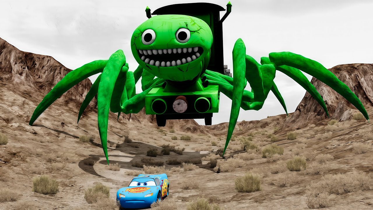 Epic escape from Lightning McQueen Eater, Sofa Eater, Mack Eater |BeamNG.Drive