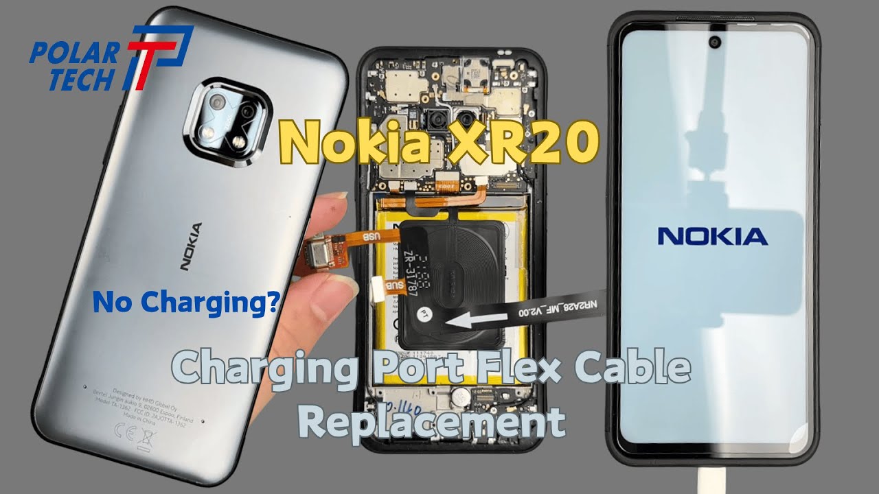 Замена FPC-платы для зарядки Nokia XR20 | Устранение проблемы отсутствия зарядки