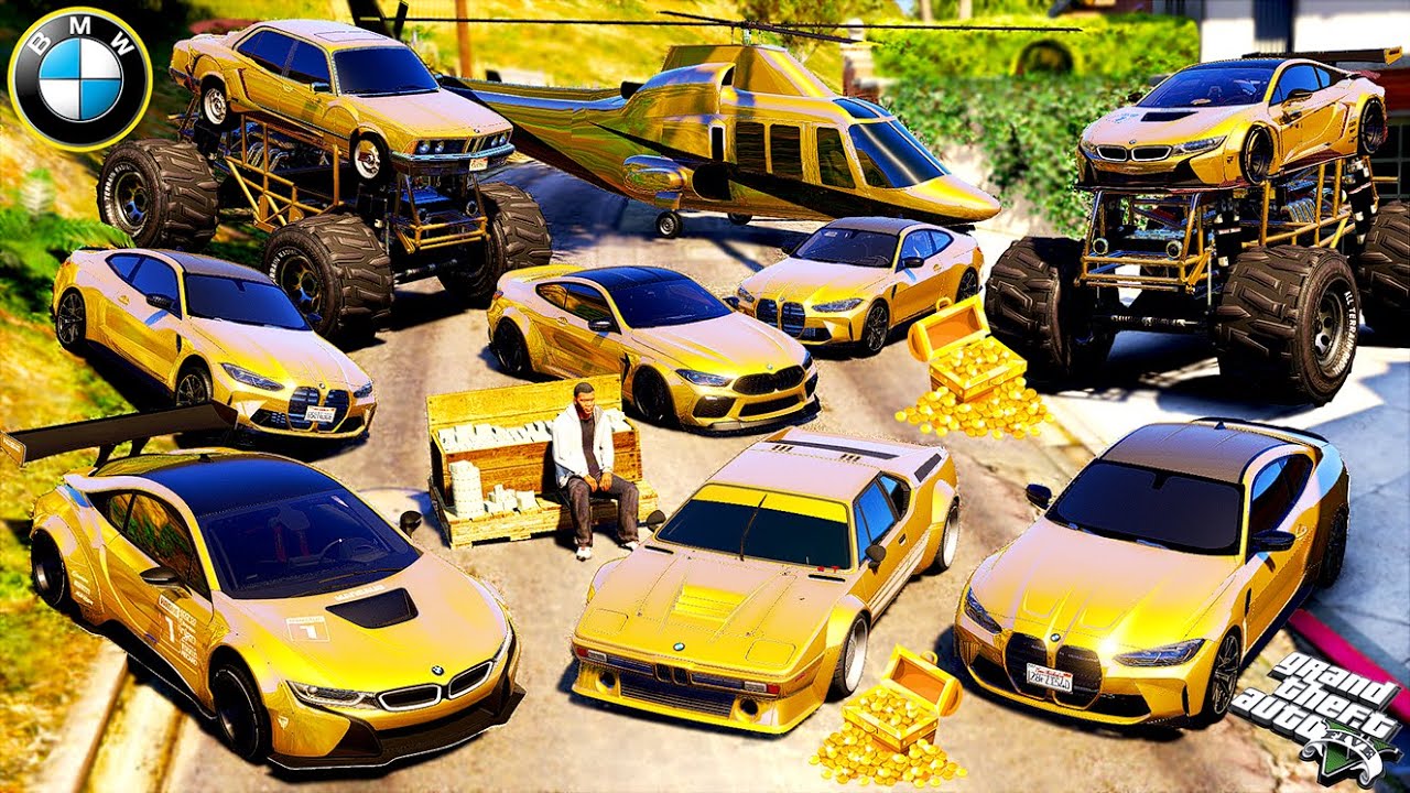 Franklin Steal Billionaire BMW Golden 2025 Cars