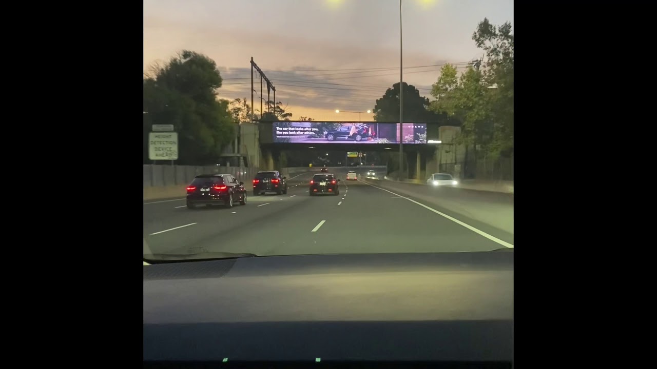 Driving on Melbourne Eastern Freeway | Melbourne CBD | Melbourne | Australia