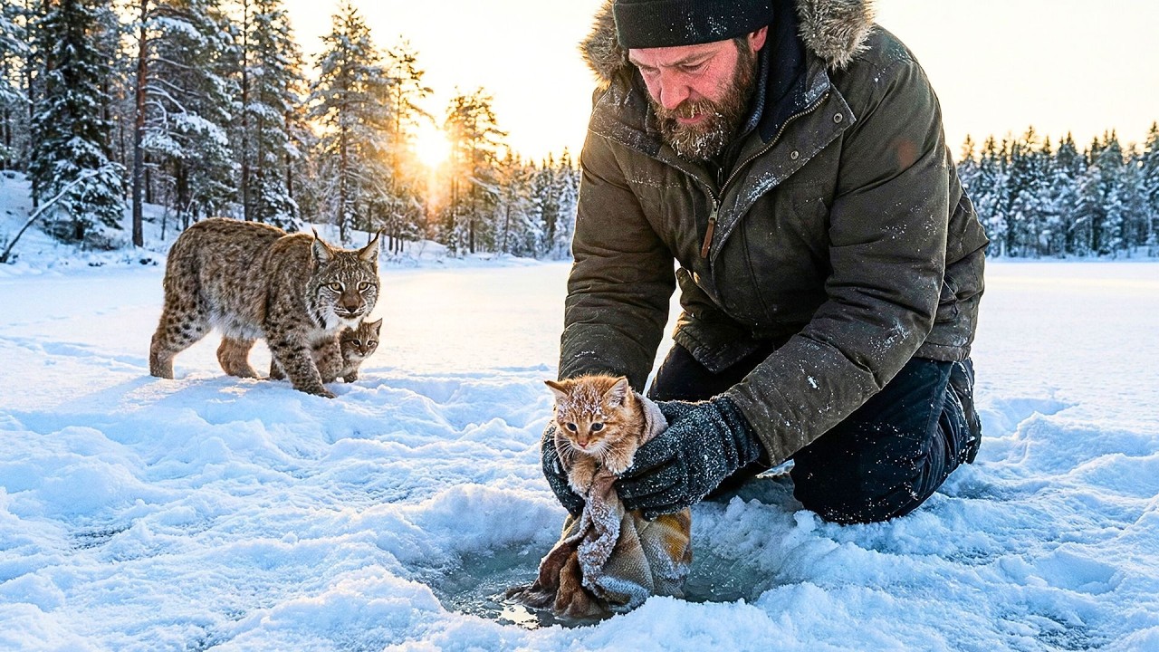 He Rescued a Dying Kitten From the Ice – You Won't Believe Who Came Back for Him!