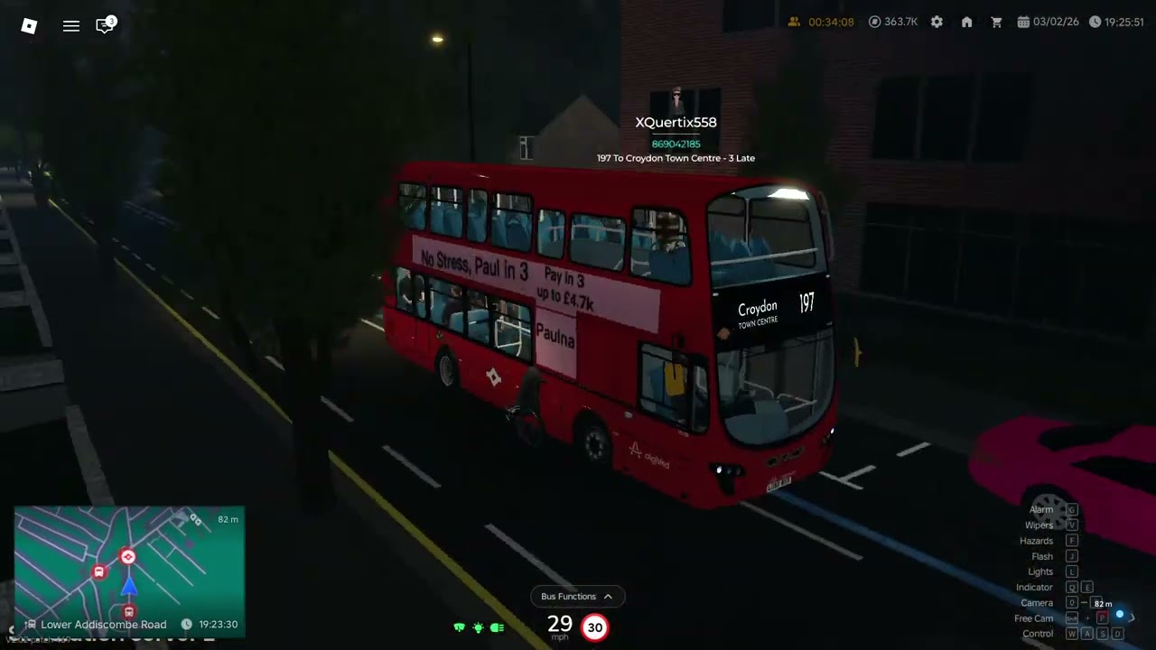 Roblox Croydon 197 Flood(Shift)Driving Sim Server NJS-CTC(FH)