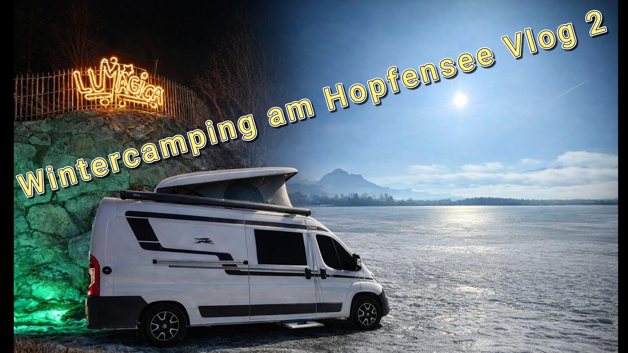 Wintercamping am Campingplatz Hopfensee Vlog 2