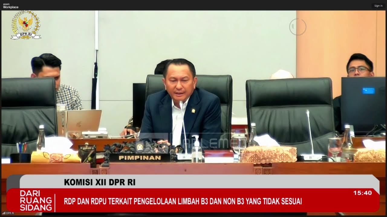 BREAKING NEWS - KOMISI XII DPR RI RDP & RDPU PENGELOLAAN LIMBAH B3 DAN NON B3 YANG TIDAK SESUAI (2)