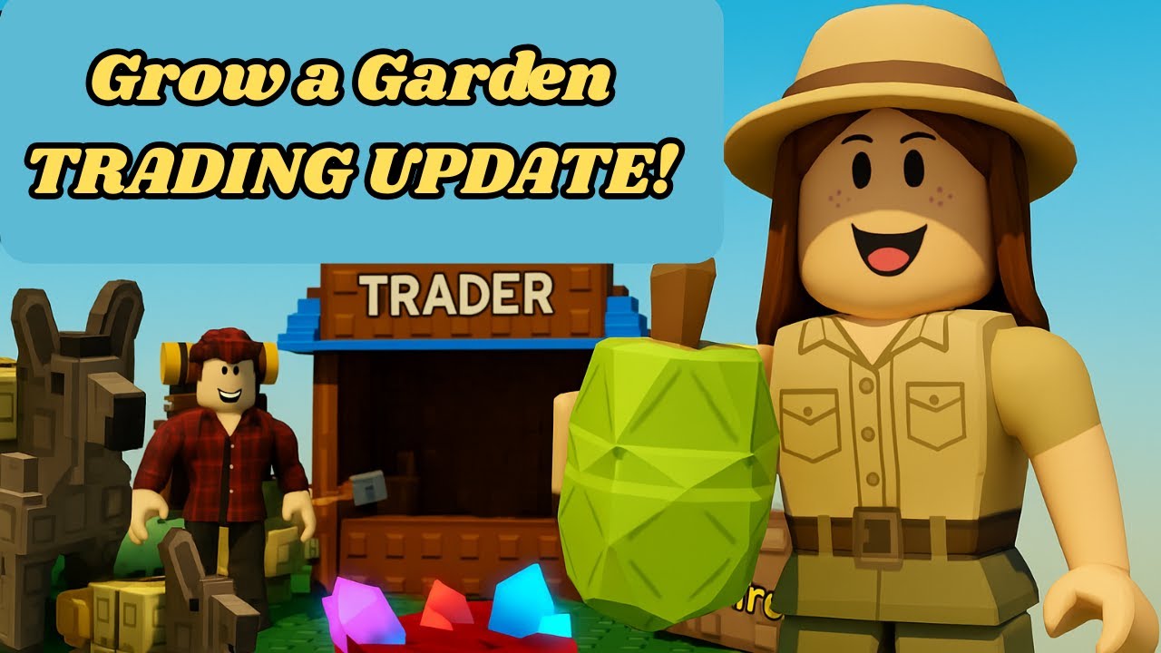 Grow a Garden TRADING UPDATE! 🧺 Trader Troy, Portal Pete, New Seeds & Pets!