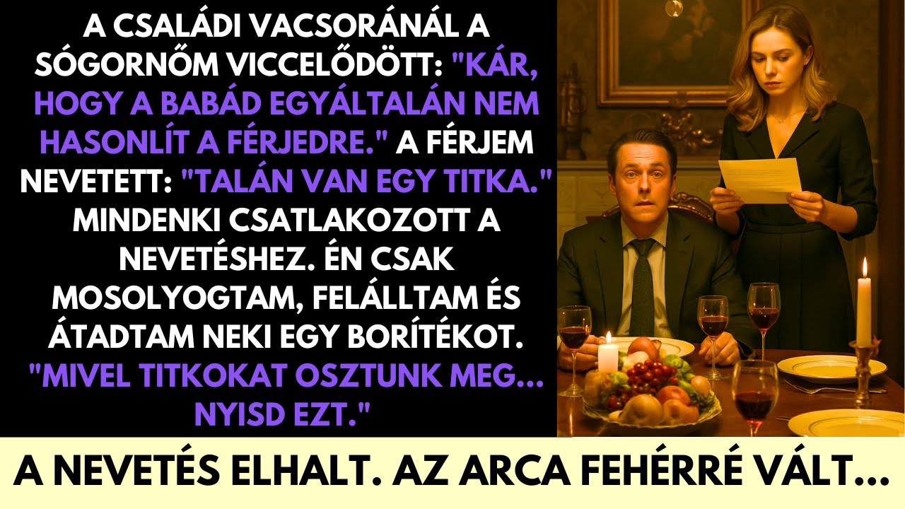 A Vacsorán Gúnyoltak A Babám Miatt—Ezért Odaadtam Neki A Borítékot, Ami Mindenkit Elcsendesített