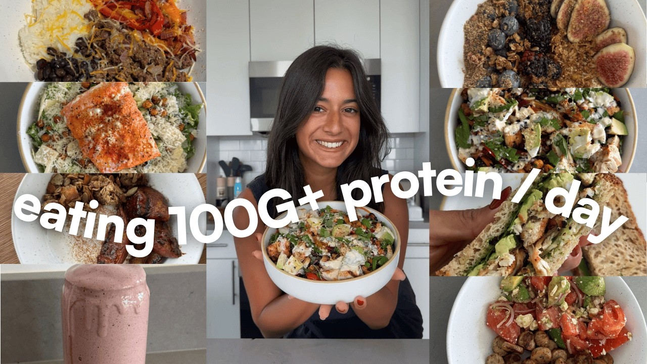WHAT I EAT IN A WEEK | 100G+ protein per day with balanced, healthy & yummy meals!