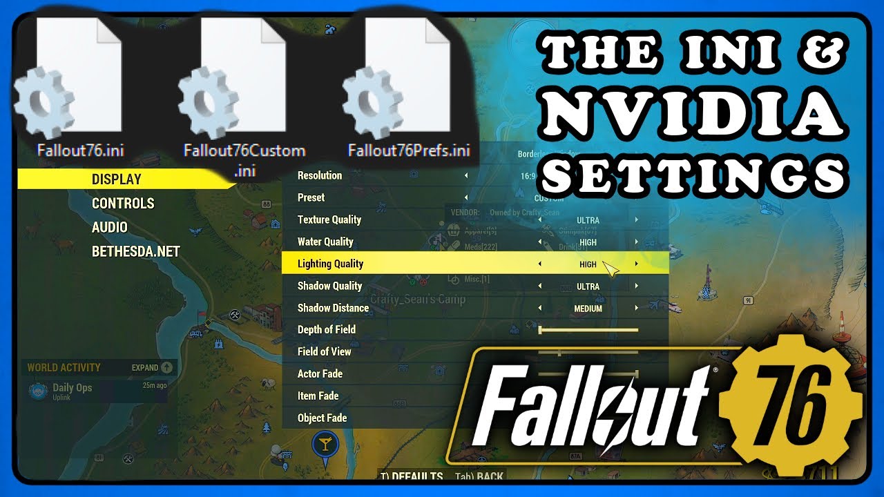 Fallout 76: Custom ini Settings. Free Photomode, Faster Loading, Clear Water, High Res PipBoy & More