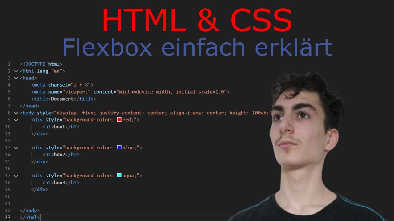 HTML & CSS Grundkurs - Teil 4: Flexbox einfach erklärt