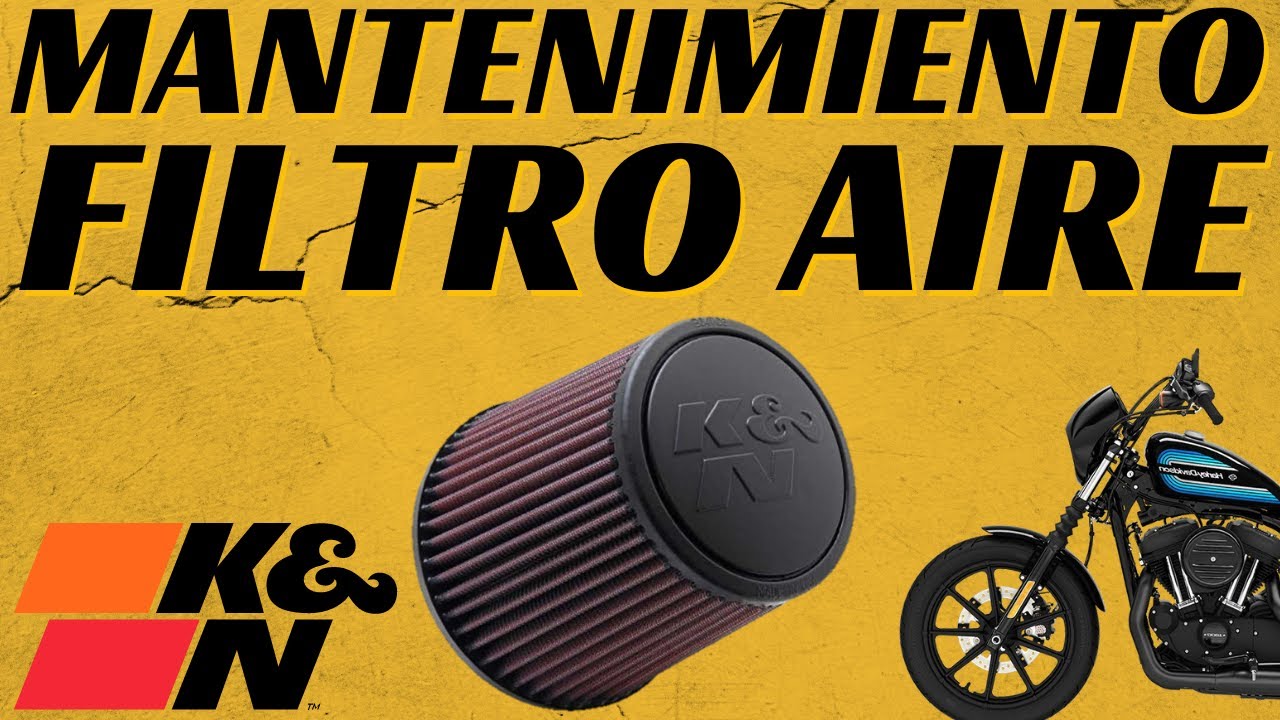 Lavar FILTRO de AIRE alto flujo K&N MOTO/HARLEY | Mantenimiento con/sin kit de limpieza fácil