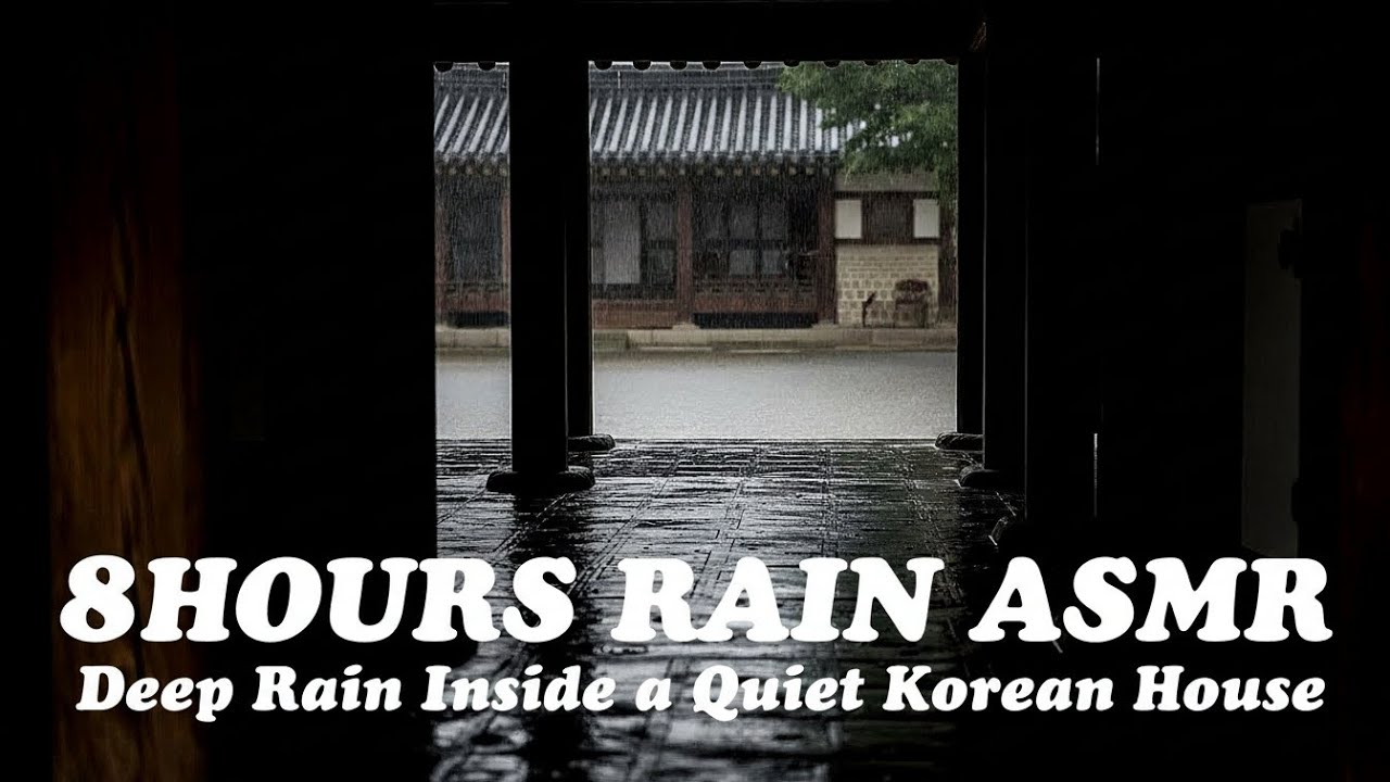 Deep Rain Inside a Quiet Korean House | Calm Sleep ASMR