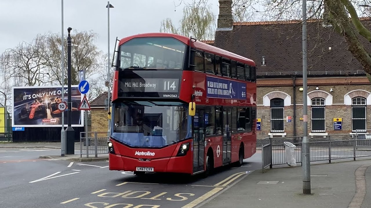 Metroline Bus Route 114@VWH2362/LK67 CXV (Ruislip - Mill Hill Broadway)