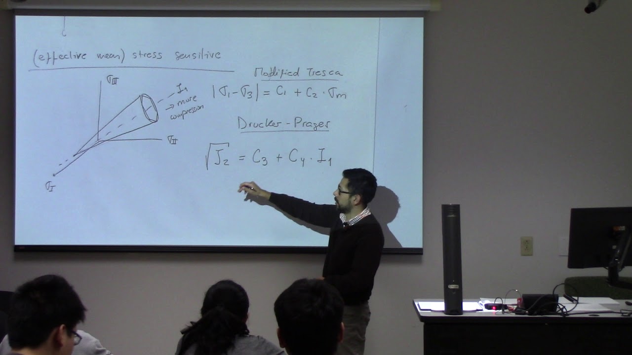 Advanced Geomechanics - Lecture 17 on 2018/11/01 - Part 1