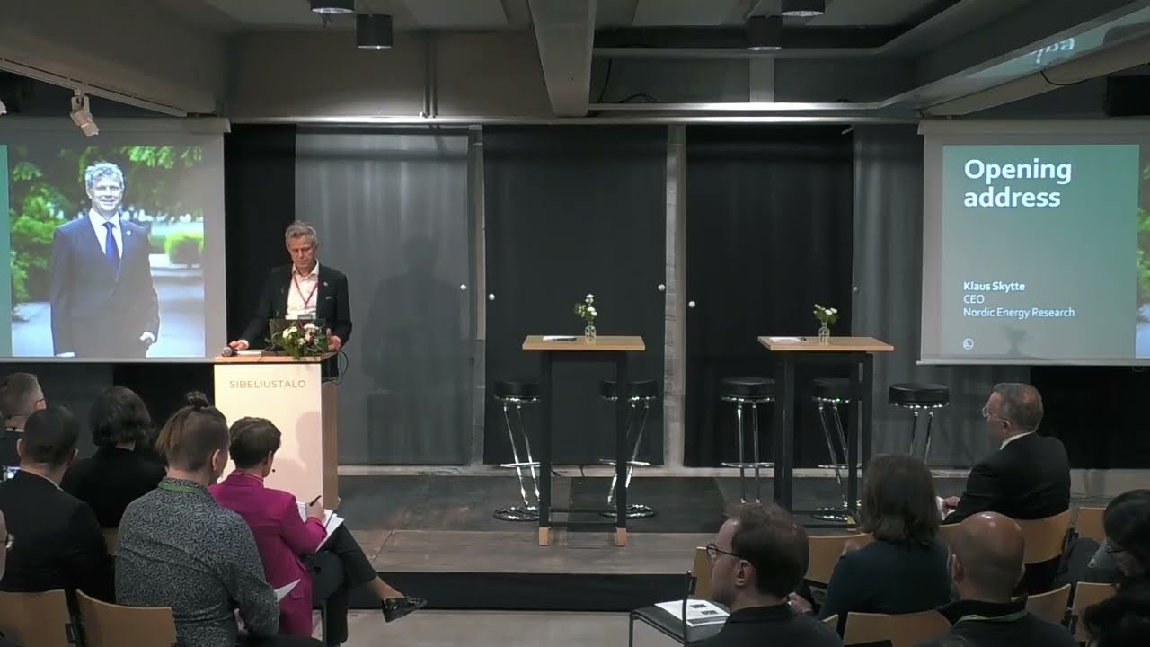 Public support in the energy transition: Introduction by Klaus Skytte