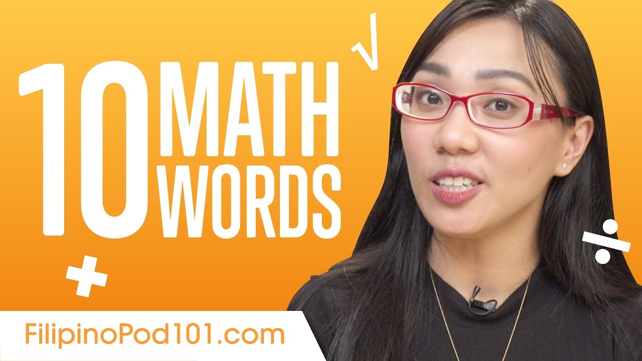 10 Must Know Math Words in Filipino