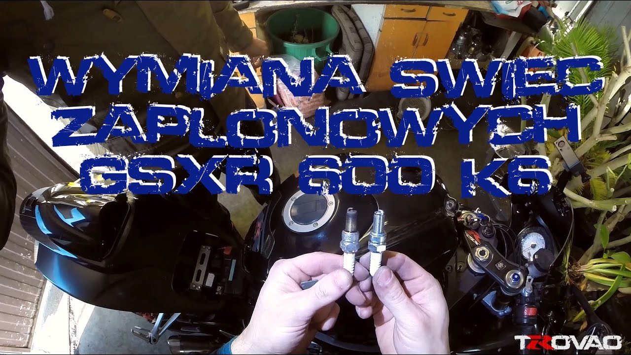 🔧 Wymiana świec zapłonowych GSXR 600 K6 🏍 / Spark Plug change GSXR