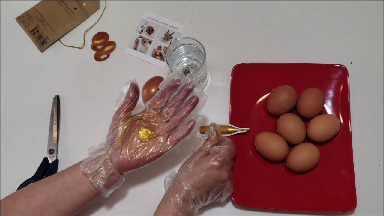 Benino Golden Gelatin Easter Egg Colouring/Dye Kit for 30 Eggs Demonstration