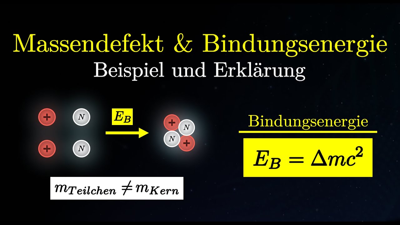 Der Massendefekt - Bindungsenergie berechnen (Physik)