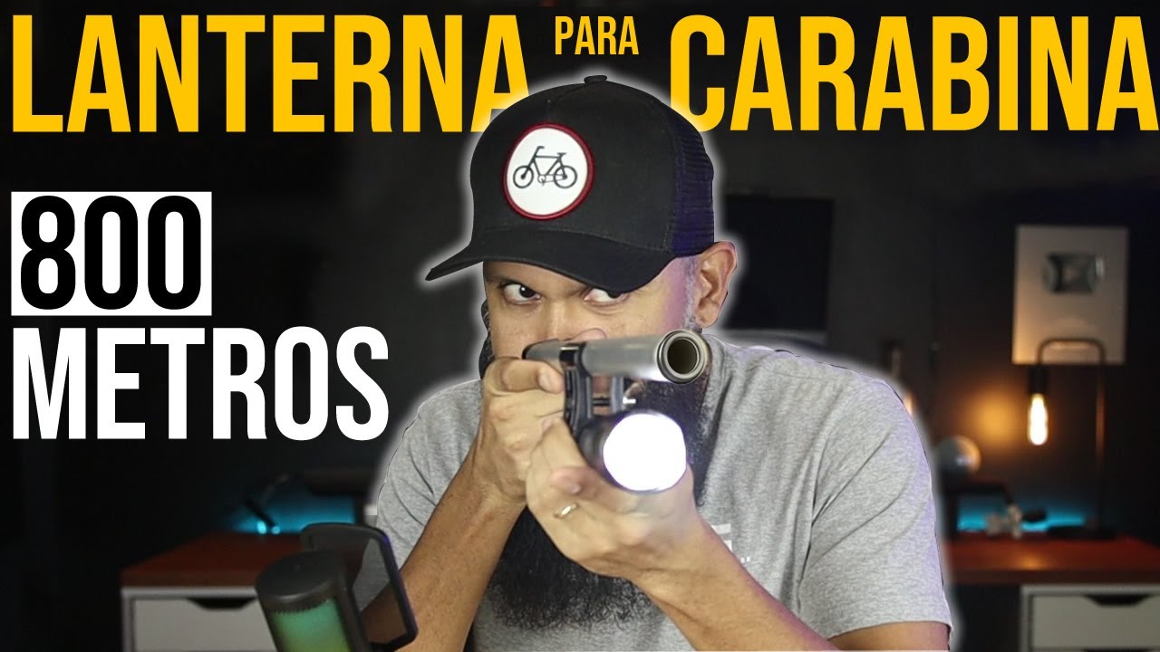 Lanterna Tática LED V3 com Suporte para Carabina - Alcance de 800mts - TioChicoShop