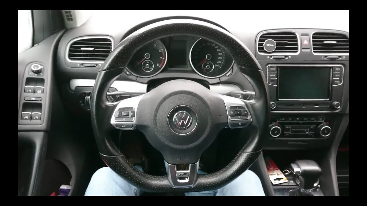 Multi-function steering wheel installation to VW Golf 6