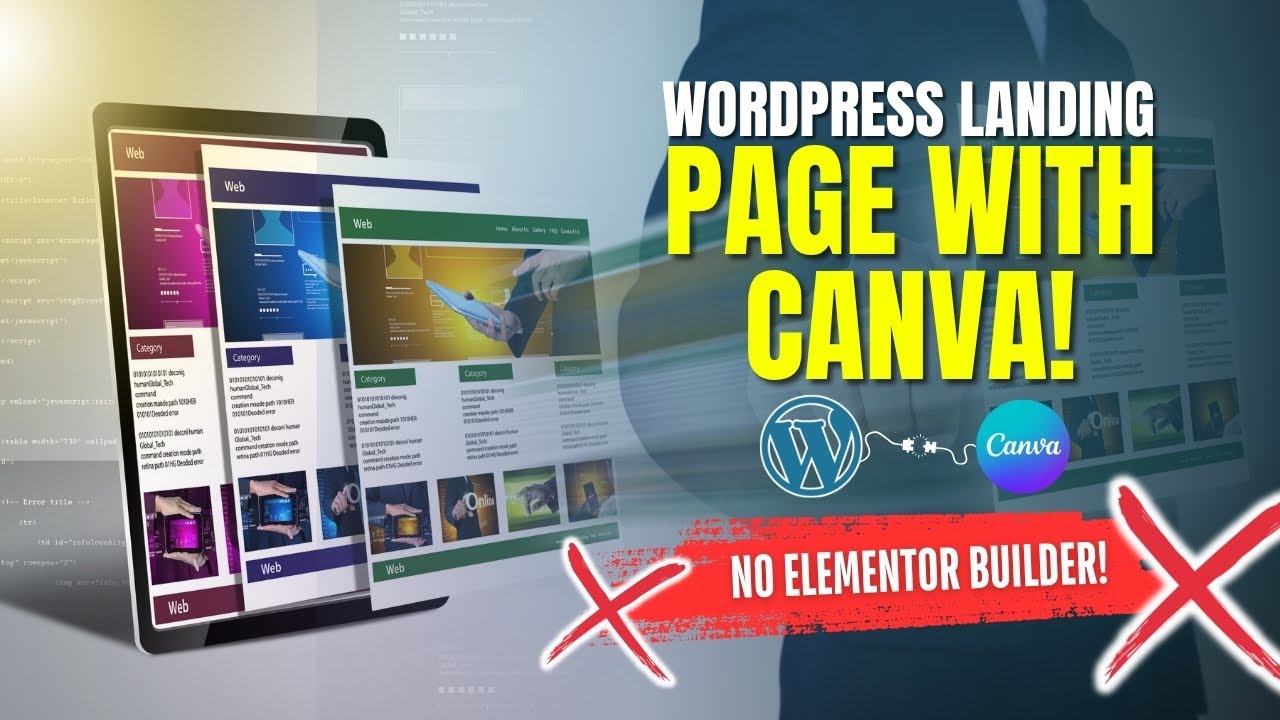 Create a Stunning WordPress Landing Page Using Canva Only  | No Page Builder Required!