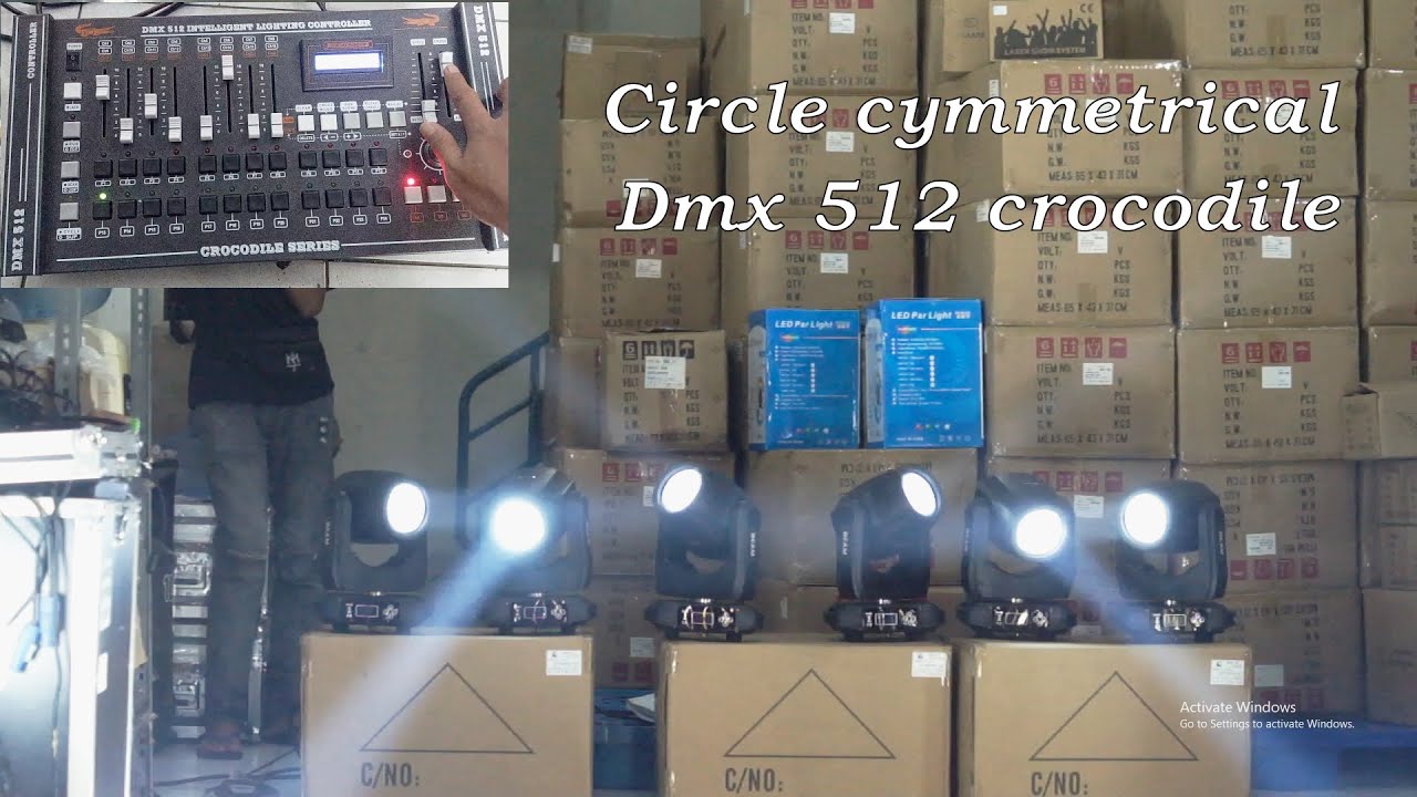 Учебное пособие по созданию симметричных кругов с помощью крокодила dmx512.