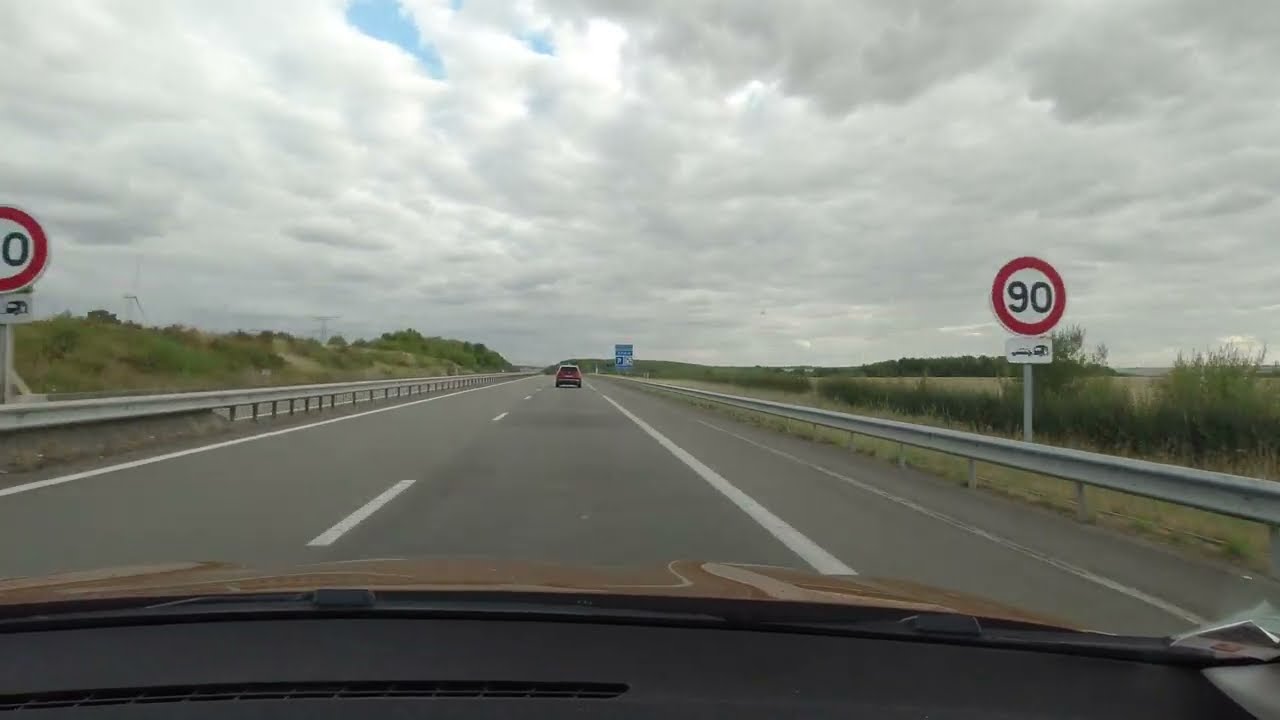 Amiens - Eragny (VBR-76 Relaxing Driving in France, No Talking, No Music)