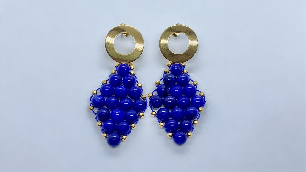 Masterclass - Aretes rombo tejidos