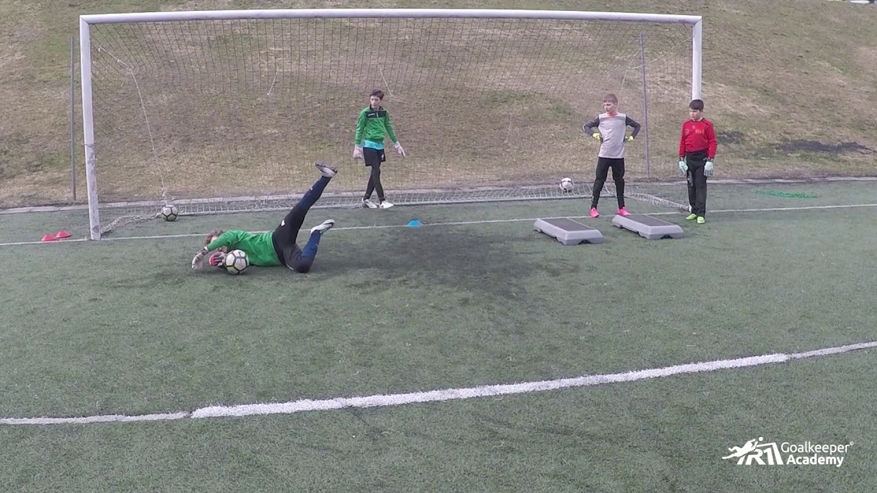 Goalkeeper training: Footwork & Low diving