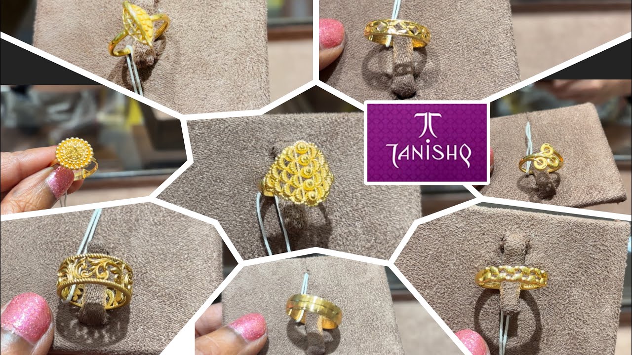 Tanishq Light weights 🔥Daily wear Gold Rings designs with price | Tanishq new gold Rings collection 