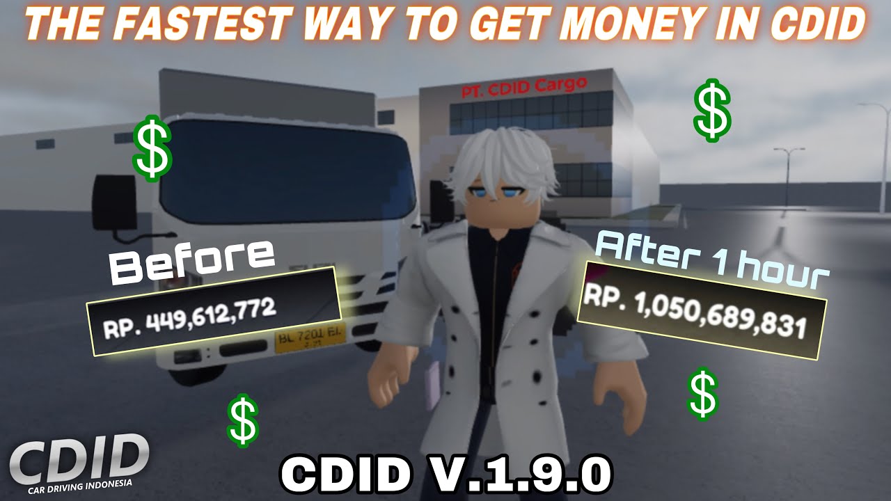 How To Get A Lot Of Money Quickly In CDID V1.9.0 | Car Driving Indonesia