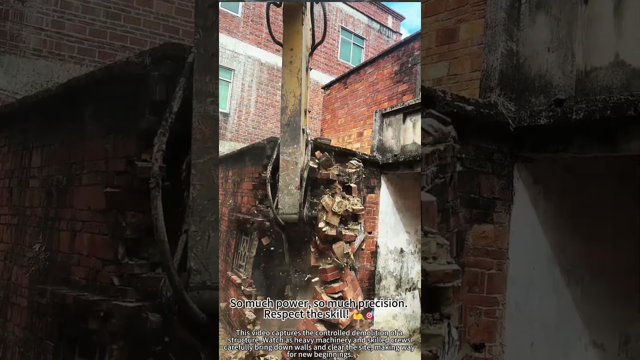 House Demolition in Action! 🏚️🔨