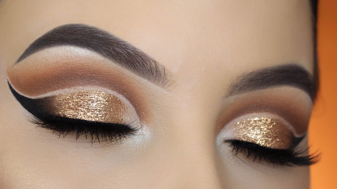 Gold Double Cut Crease Tutorial