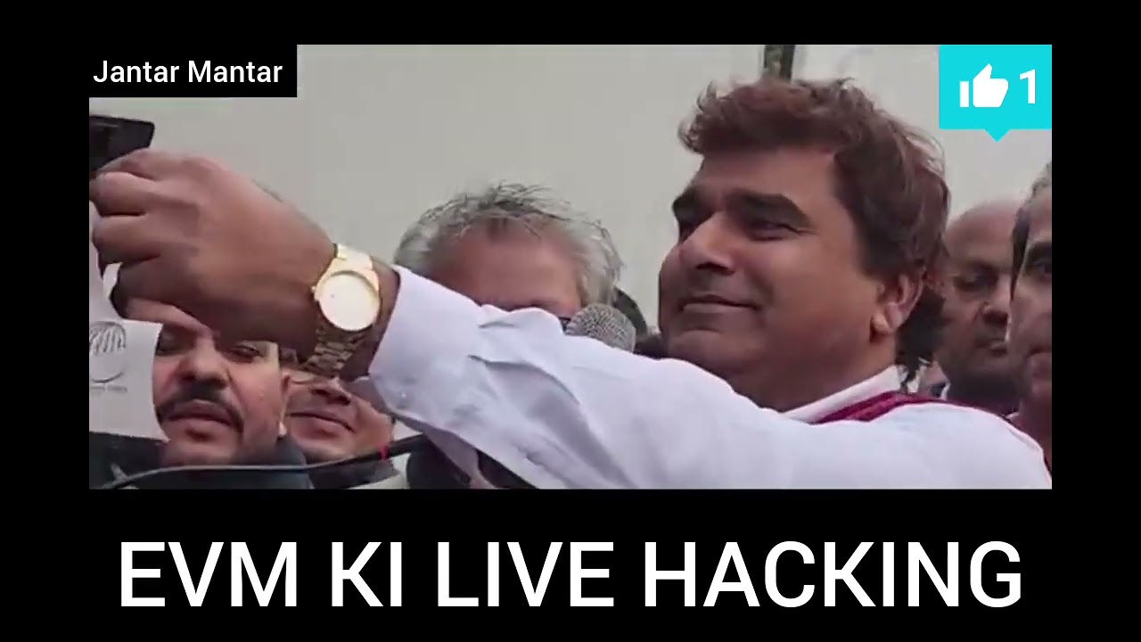EVM ki live hacking on jantar mantar