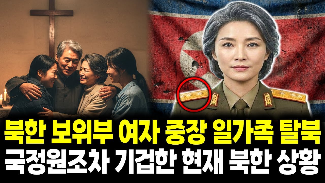 [탈북이야기]북한 보위부 여자 준장 일가족 탈북, 국정원조차 기겁한 현재 북한 상황ㅣ탈북스토리/AI제작