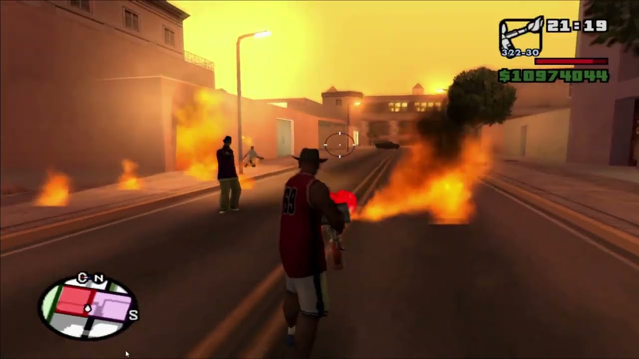 Misi GTA San Andreas ||  Grove Street Families (Geng hijau) menguasai kota
