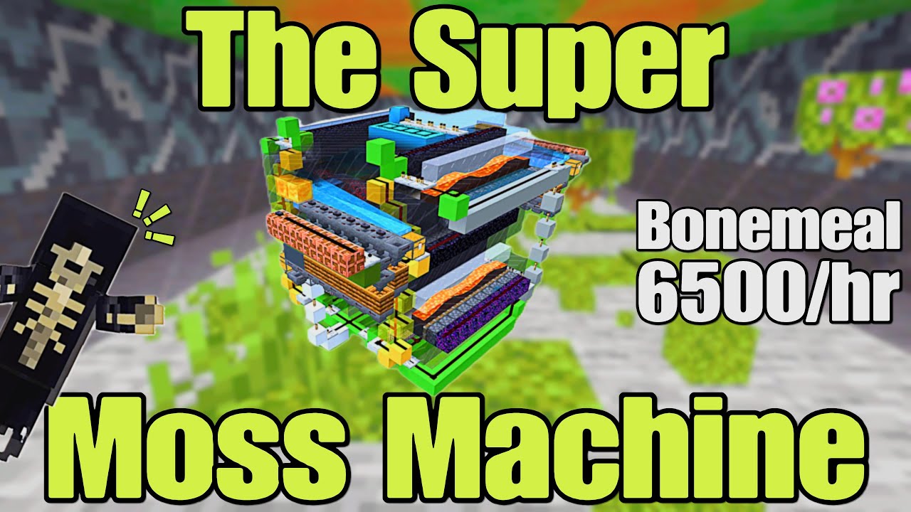 The Super Moss Machine!!! (Easy & Simple) [Minecraft Bedrock 1.21+] #minecraft #redstonebuilds