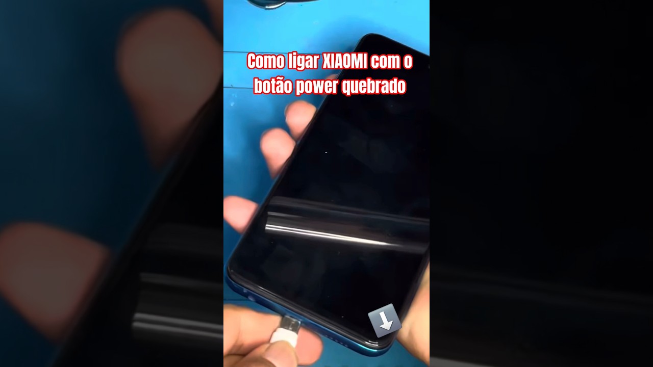 Como ligar celular xiaomi bot&atilde;o Power quebrado