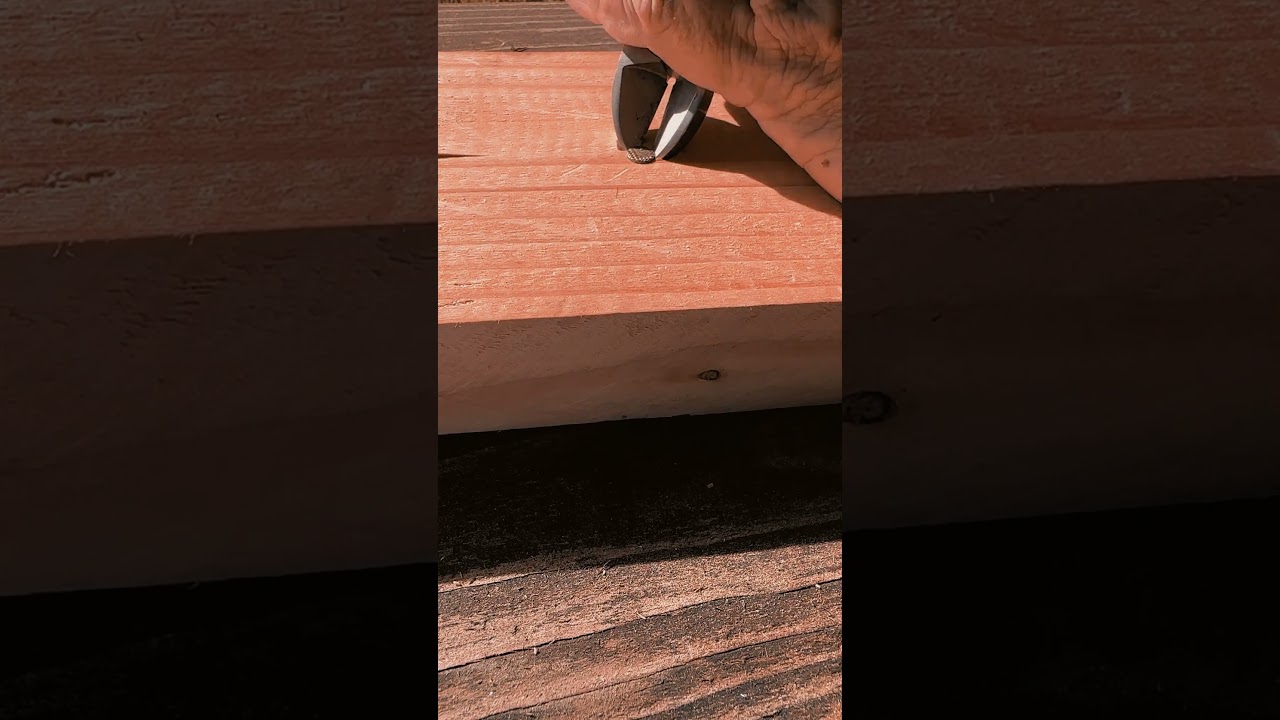 How To Remove Nails From Wood With Limited Tools!